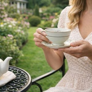 Dainty Vintage Noritake Teacup & Saucer Set